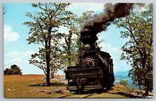 Cass Scenic Railroad #4 on Hill West Cass Virginia Postcard Trains picture