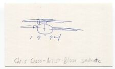 Chris Cross Signed Index Card Autograph Signature Comic Artist Blood Syndicate picture