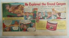 Folger's Coffee Ad: We Explored Grand Canyon  1950's Size: 7.5 x 15 Inch picture