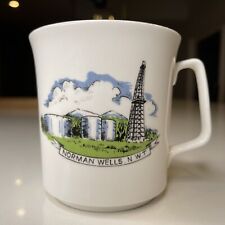 RARE Vintage 1950's Norman Wells, N.W.T. Imperial Oil 10 oz Ceramic Coffee Mug picture