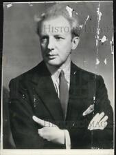 1937 Press Photo Noted conductor Leopold Stokowski picture