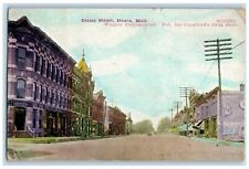 1912 Center Street Pub Crawfords Drug Store Exterior Ithaca Michigan MI Postcard picture