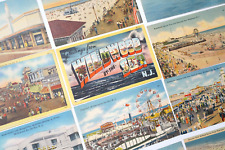 Wildwood NJ LOT 20 Postcards Vintage by the Sea Boardwalk Beach New Jersey Linen picture