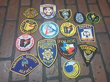 Vintage Police Fire Department Military Patch Lot Of 15 picture