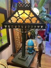 bradley and hubbard slag glass lamp picture