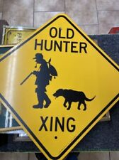 Old Hunter Crossing Metal Novelty Sign picture