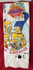 New NWT The Simpsons Family Vintage Bath Towel Washcloth 2 Piece Set  1990 picture