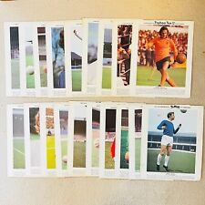 19X Vintage Typhoo Tea Premium Football Stars 1973 Collectible Poster Cards picture
