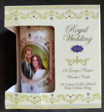 Prince Harry & Meghan Markle Royal Wedding 19th May 2018 - China Mug 24 carat  picture