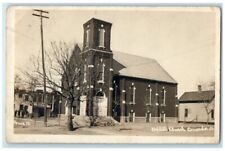 c1920's Baptist Church Building Studio Grand Concordia KS RPPC Photo Postcard picture