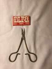 Stainless Steel 5 1/2 Inches Hemostat Roach Clip Alfa Rolling Papers Vintage picture