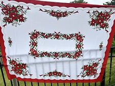 Vintage Christmas tablecloth 52x68 picture