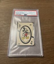 1950 WALT DISNEY PRODUCTIONS WDP MICKEY MOUSE CARD GAME PLAYING CARD PSA GRADED picture