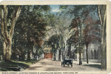 1917 Portland,ME State Street,Looking Toward's Longfellow Square Maine Postcard picture