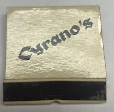 Cyrano's Cocktail Lounge Piano Redondo Beach CA Feature Matchbook 1960s picture