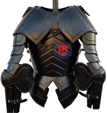 18GA Medieval Knight Black Armor Half Suit Steel Cosplay For Halloween Costume picture