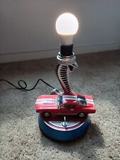 RARE DESIGN VINTAGE Ford Mustang Cobra Shelby GT500 Table Lamp Engine Roars picture