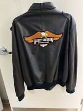 Vintage Harley Davidson Members Only Leather Jacket Size 44 picture