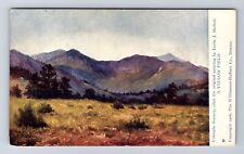Colorado Scenery From Original Painting A Yellow Field, Vintage Postcard picture