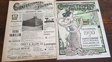 1900 Confectioners' Journal Art Nouveau Cover & 30 large pages Candy Candies picture