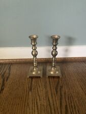 Pair of Vintage Brass Candle Holders picture