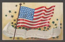 [68964] 1909 PC ARTIST UNSIGNED ELLEN CLAPSADDLE (?) THE STAR SPANGLED BANNER picture