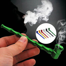 5pcs/set Tobacco Smoking Pipe Metal Filter Pocket Herb Cigar Pipes Bamboo Shape picture