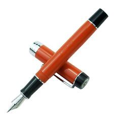 Red Jinhao 100 Centennial Resin Fountain Pen EF/F/M Bent Nib Writing Gift Pen picture