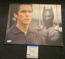 CHRISTIAN BALE SIGNED 11X14 PHOTO BATMAN DARK KNIGHT PSA/DNA AUTHENTIC #AH48631 picture