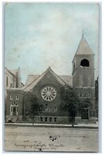 1905 Congregational Church Exterior Mattoon Illinois IL Posted Vintage Postcard picture
