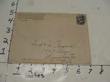 Vintage Paper from DR. PARSONS ESTATE: 1891 envelope Parsons torn picture