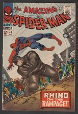 Marvel THE AMAZING SPIDER-MAN No. 43 (1967) 3rd Rhino Appearance picture