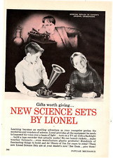 1962 Print Ad  Lionel New Science Sets Working Replica Edison's Gramaphone Toy picture