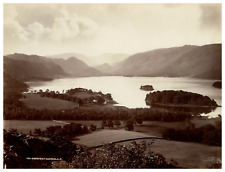 Alfred Pettitt, England, Lake District, Derwentwater Vintage Albumen Print, Embo picture