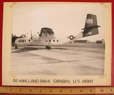 VINTAGE PHOTOGRAPH DE HAVILLAND DHC-4 CARIBOU US ARMY MILITARY AIRPLANE AIRCRAFT picture