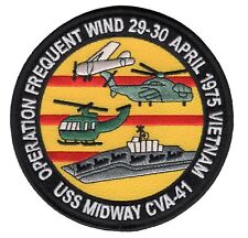 CVA-41 USS Midway Operation Frequent Wind Patch picture