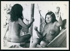 c South America ethnic nude Indian woman original old c1950-1970s photo postcard picture