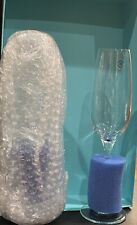 New Tiffany & Co. Crystal glass Italian made champagne flutes set of 2 with box picture