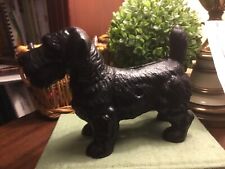 Large-Black Scottish Terrier/Scotty Dog-Bank-Cast Iron-FREE SHIPPING- picture