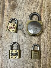 Vintage Antique Old Corbin Fraim Protex Acme Padlock Lot One Lock With Key picture