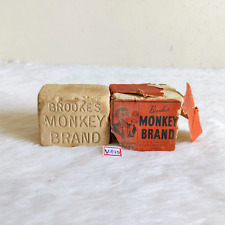 1920s Vintage Brookes Monkey 2 Soap Unused Pack England Pair Collectible V245 picture