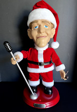 2001 Gemmy 19” Animated Singing Bing Crosby Santa Doll *Read* picture
