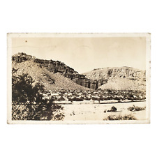 California Desert Canyon Valley RPPC Postcard 1930s Vintage Cliff Photo A4456 picture