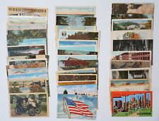 Vintage POSTCARD Lot 50 Unposted Standard Size USA 1907-1950 Old View Cards US picture