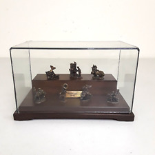 Goebel Bronze Miniature Figurines Americana Series Set of 7 Olszewski Rare Lot picture