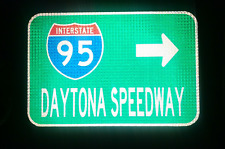 DAYTONA INTERNATIONAL SPEEDWAY route road sign, Florida, NASCAR, Daytona 500 picture