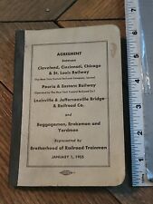 1955 Railroad Agreement Pocket Book - From Retired Railroad Estate  picture