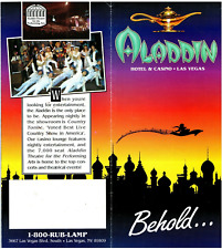 1990s Aladdin Hotel Casino Magic Holiday Las Vegas Nevada Vintage Brochure picture
