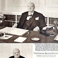 Winston Churchill On His Birthday 1954 Article From Sphere UK Import DWII3 picture