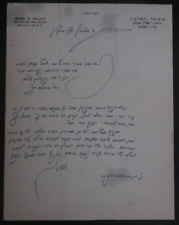 Letter from  famous Lithuanian Gadol Rabbi Samuel Walkin 2 Reb Moshe Feinstein  picture